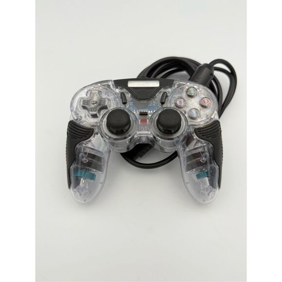 Gamestop Clear PS2 PlayStation 2 Wired Dual Shock Video Game Controller - Picture 1 of 6